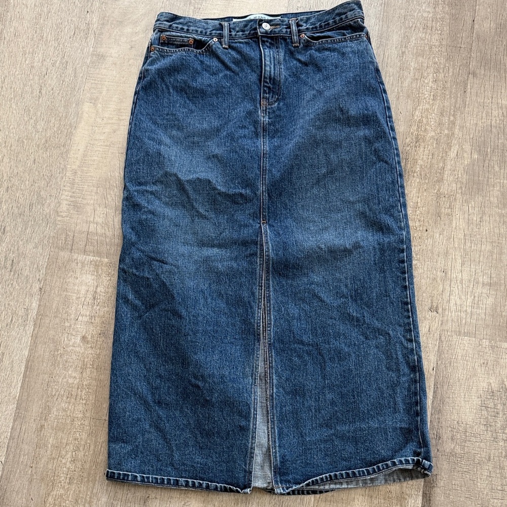 GAP Dark Blue Denim Maxi Skirt